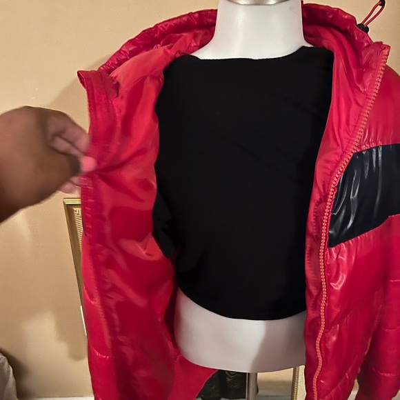 Red and blue bubble coat - Picture 5 of 11